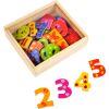 small foot Bunte Magnetziffern aus Holz 40 Stück