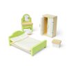 Bigjigs Toys Holzmöbel für ein Puppenhaus-Schlafzimmer