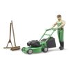 Bruder BWORLD Gardener mit Mäher und Zubehör