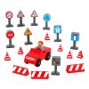 Jeujura Holzfiguren für Bausätze Fahrer mit Auto und Zubehör 20 Stück