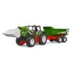 Bruder ROADMAX-Traktor mit Frontlader und Wagen