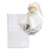 Doudou Geschenkset Plüsch Schlafunterlage grauer Teddybär 25 cm