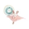 Doudou-Geschenkset - Plüschkaninchen mit rosa Decke aus Bio-Baumwolle 25 cm