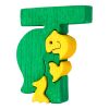 Fauna Alphabet Buchstabe T Schildkröte