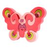 Fauna Holzeinlegepuzzle aus Massivholz Schmetterling rosa