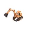 Woodcraft Holz 3D Puzzle Bagger orange
