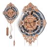 RoboTime Mechanisches 3D-Puzzle aus Holz Wanduhr