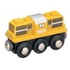Maxim Diesellokomotive aus Holz Gelb