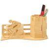 Woodcraft hölzerne 3D Puzzle Bleistift Stand Radfahrer