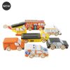 Le Toy Van Rettungswagen-Set mit Hubschrauber