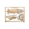 Ugears Mechanisches 2.5D-Holzpuzzle Luftschiff Zeppelin