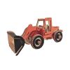 Woodcraft Holzpuzzle 3D orangefarbener Bagger