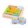 Bigjigs Toys Bild Würfel Dinosaurier 9 Würfel