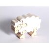 Fauna Massivholzpuzzle Schaf weiß