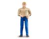 Bruder BWORLD Figur eines Mannes in blauen Hosen