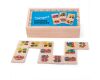Bigjigs Toys Hölzerne Dominosteine Fahrzeuge