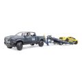 Bruder Off-Road Auto RAM mit Sportwagen und Figur