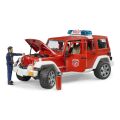 Bruder Red Fire JEEP WRANGLER mit Figur und Zubehör