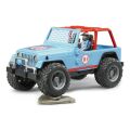 Bruder Blue Auto JEEP mit Fahrer
