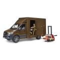 Bruder MB Sprinter UPS Transporter mit Figur und Zubehör