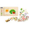 small foot Holzeinsatz Puzzle - Hungrige Raupe