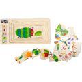 small foot Holzeinsatz Puzzle - Hungrige Raupe
