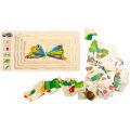 small foot Holzeinsatz Puzzle - Hungrige Raupe