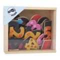 small foot Bunte Magnetziffern aus Holz 40 Stück