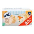 small foot Pastellfarbene Babyrassel mit Kugeln Satz von 2 Stück