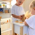 small foot Verkaufsstand aus Holz Fresh