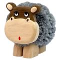 2Kids Toys Holzfigur XL mit Pompon Nilpferd