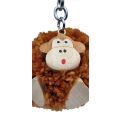 2Kids Toys Schlüsselanhänger aus Holz mit Pompon Affe