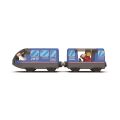 2Kids Toys Elektrischer Stadtzug blau