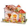 2Kids Toys Miniatur Haus aus farbiger Glasur