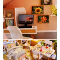 2Kids Toys Miniatur Haus aus farbiger Glasur