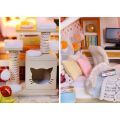 2Kids Toys Miniatur Haus aus farbiger Glasur