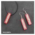 Live Jewellery - Ohrringe Jardiniere rosa mit permanenten weißen Blumen