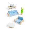 Bigjigs Toys Holzmöbel für ein Puppenhaus-Wohnzimmer