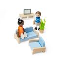 Bigjigs Toys Holzmöbel für ein Puppenhaus-Wohnzimmer