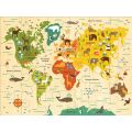 Petit Collage Bodenpuzzle Unsere Welt