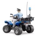 Bruder BWORLD blaues Polizei-Quadbike mit Figur