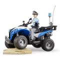 Bruder BWORLD blaues Polizei-Quadbike mit Figur