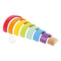 small foot Holzspielzeug Motor Regenbogen