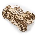 Ugears Mechanisches 3D-Holzpuzzle UGR-10 Motorrad (Scrambler) mit Karre