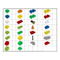 L-W Toys Junior Blocks Cars 62 Teile