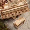 RoboTime 3D-Puzzle Spieluhr aus Holz Magisches Klavier (mechanischer Antrieb)