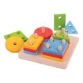 Bigjigs Baby Bunte Formen auf die Stäbe legen