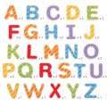 Bigjigs Toys Magnetisches Farbalphabet (Großbuchstaben)