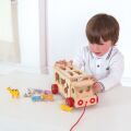Bigjigs Toys Auto aus Holz mit Tieren