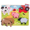 Bigjigs Toys Einlegepuzzle Bauernhof